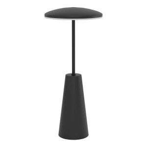 EGLO PICCOLA lampada da tavolo LED, nera, H 28cm, IP54, con dimmer touch per esterni.