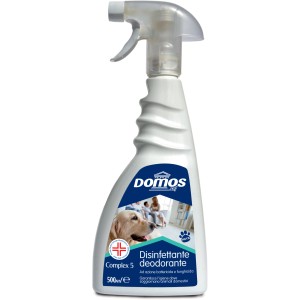 DOMOS Disinfettante deodorante per animali domestici, 500ml, per la pulizia e disinfezione delle superfici.