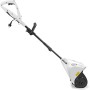 Spazzaneve elettrico bianco e nero. Ideale per vialetti e ingressi.
