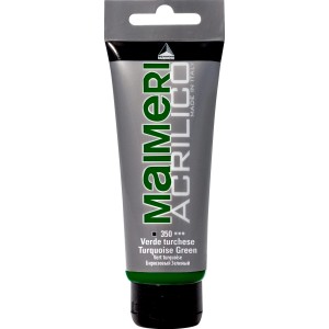 Tubo di colore acrilico verde turchese di Maimeri.