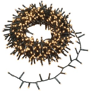 Catena luminosa Snake 700 LED luce bianco caldo 17 M