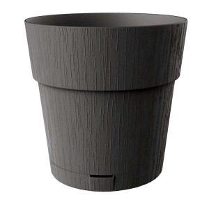 Vaso per piante plastica riciclata Grafite Ø 30 cm