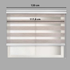 Tenda a rullo top Night & Day 120x250 cm grigio