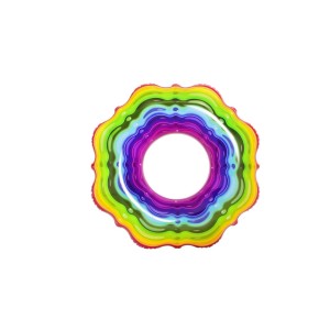 Ciambella gonfiabile t.b.t. rotonda e colorata per bambini.