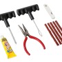 t.b.t. Kit riparazione pneumatici per interni auto con attrezzi, toppe e colla.