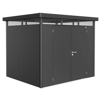 Casetta da giardino Biohort HighLine sp 0,5 mm 222x275x235 cm grigio 2 batt.