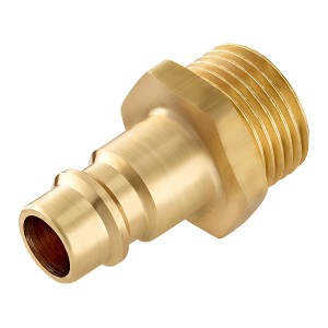 Raccordo a innesto LUX con AG da 16,7 mm (G 3/8) in ottone per accessori compressore.