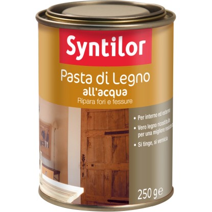 Pasta di legno all`acqua effetto rovere scuro 250 g