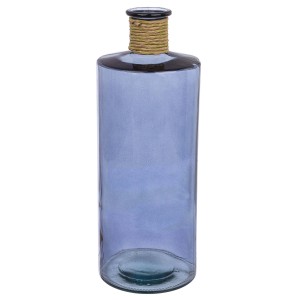 Vaso in vetro Rotang Ø42 cm blu cobalto