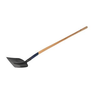 Pala Holsteiner LUX nera con manico in frassino (130 cm) per giardinaggio.