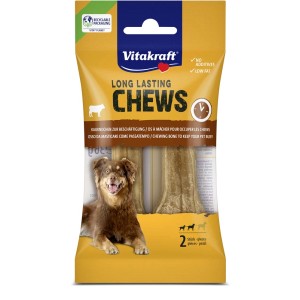 Vitakraft Long Lasting Chews snack per cani, 2 pezzi. Osso da masticare per l'intrattenimento, senza additivi.
