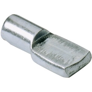 Supporto a cucchiaio Hettich, 5 mm, zincato, per ripiani, confezione da 10.