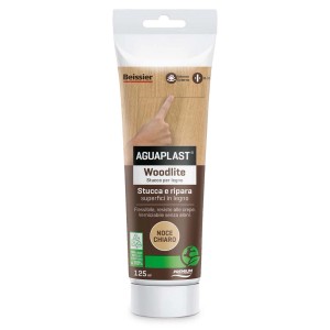 Tubo di stucco per legno Woodlite, tonalità Noce Chiaro. Ideale per riparazioni e stuccature.