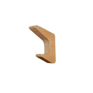 Appendiabiti in legno t.b.t. per montaggio a parete, effetto legno chiaro.