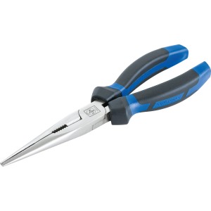Pinza a telefono LUX Classic, 200 mm, con manico bicomponente blu-grigio per tenere, afferrare e tagliare.