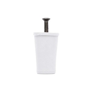 Tappi d`arresto tapparelle nylon conici set 4 pezzi Ø 40 mm bianco