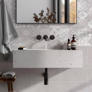 Rivestimento murale Class CEM grigio effetto cemento 1,7 m² 25x40 cm