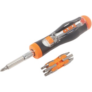 Cacciavite telescopico OBI 13 in 1 con set di inserti e impugnatura a 2 componenti.