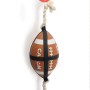 Gioco per cani a forma di palla da football con corda, resistente per masticare e riportare.