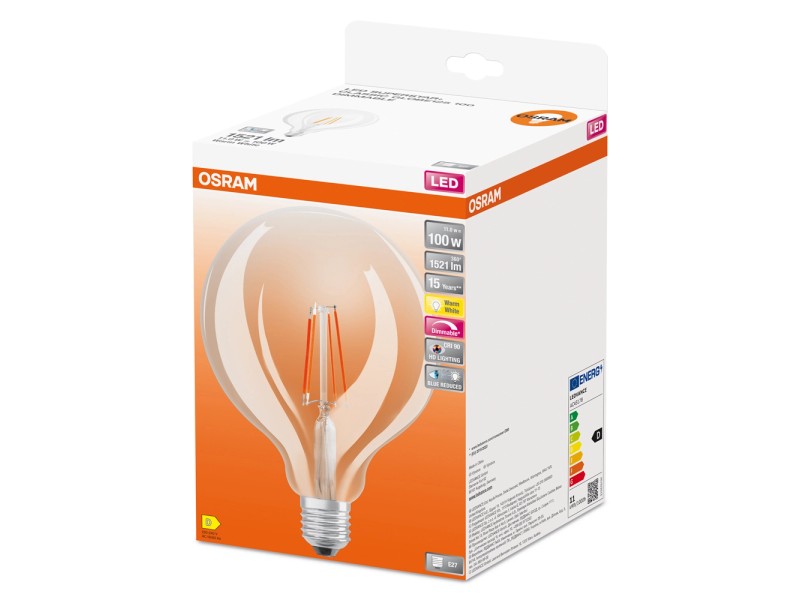 Lampadina LED Osram Superstar+ Globe125 11=100 W E27 1521 lm 2700 K  dimmerabile