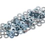 Rondelle LUX argentate 3,1 mm, set da 100 rondelle in acciaio per applicazioni universali.