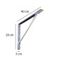 Reggimensola in acciaio 400x280x30x4 mm galvanizzata_2