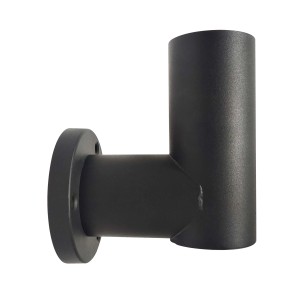 Supporto a parete nero per luce solare, t.b.t., per illuminazione decorativa esterna.