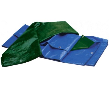 Telone Occhiellato 5x6 Mt Verde/blu - Grammatura 90 G/m², Impermeabile, Per Esterni - Foto 4