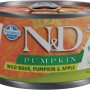 Lattina di cibo umido per cani N&D zucca cinghiale e mela, 140g.