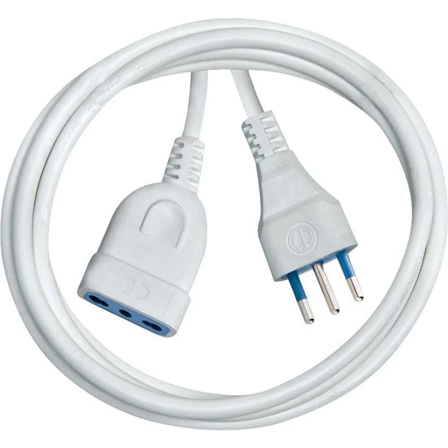 Cavo prolunga lineare 3 m 10 A bianco H05VV-F 3G0,75 Vimar