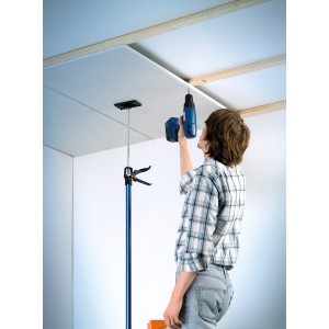 Applicazione: Set di supporti per soffitto LUX Classic, 2 pezzi, per sostenere un pannello del soffitto con avvitatore a batteria.