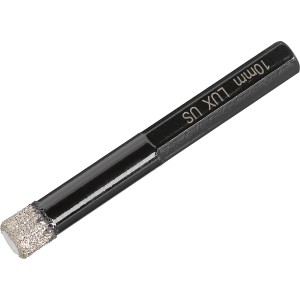Punta da trapano LUX a paraffina, punta per piastrelle diamantata da 10 mm per trapani.