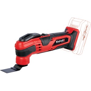 Einhell Power X-Change Varrito multiutensile a batteria, rosso/nero, con accessori (batteria non inclusa).