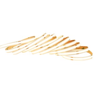 Striscia LED arrotolata, barra luminosa bianca per illuminazione flessibile.