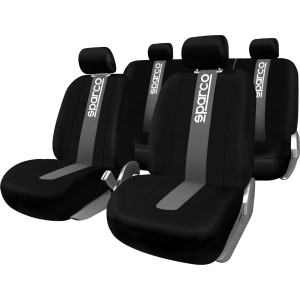 t.b.t. Coprisedili auto neri/grigi con logo Sparco per un maggiore comfort in auto.