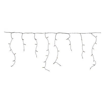 Tenda luminosa 400 LED nevischio bianco caldo 17 m