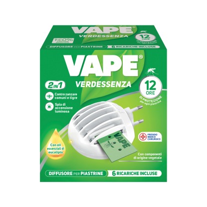 Antizanzare elettroemanatore Vape Verdessenza 6 piastrine
