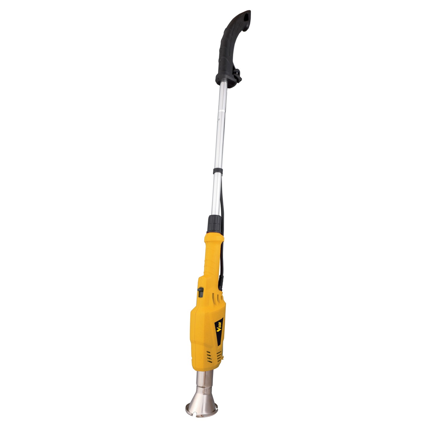 Bruciatore per erbacce t.b.t. giallo con manico telescopico per il giardino.