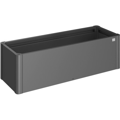 Fioriera esterno Biohort Belvedere Mini grigio scuro metallizzato 45x152x53 cm