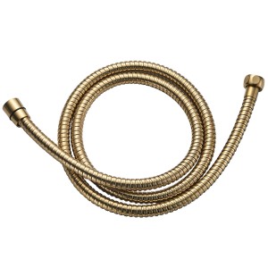 Tubo doccia dorato per raccordi doccia, flessibile e resistente.