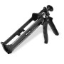 Pistola per silicone e acrilici nera, utensile per muratori e piastrellisti.