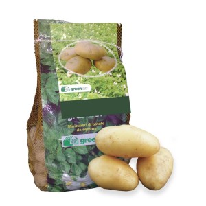 Patate da semina in rete, ideali per la coltivazione in giardino o sul balcone.