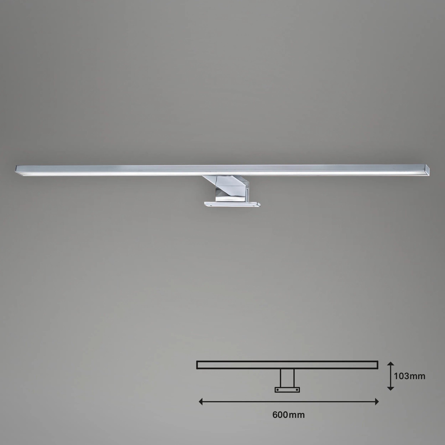 Mai & Mai Lampada Da Specchio LED Per Bagno | 60cm, 14W, 4000K Bianco Neutro, Luce Da Trucco A Parete Con Driver IC