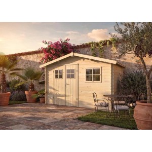 Casetta da giardino in legno Latina sp. 19 mm H217xL344xP221 cm