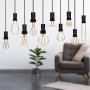 Diverse lampadine LED E27 t.b.t. con filamenti di diverse forme.