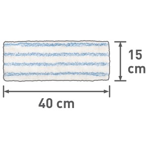 Panno di ricambio umido per lavapavimenti, microfibra, 40x15cm, per piastrelle e pavimenti in pietra.
