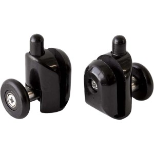 Rulli inferiori sganciabili box doccia vetro 5 mm Idrostile nero
