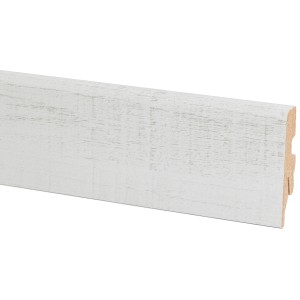 Battiscopa OBI in rovere, bianco, 40x20 mm, lunghezza 260 cm. Per una finitura pulita della parete.