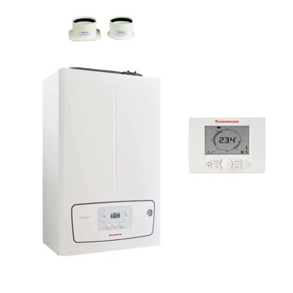 Caldaia a condensazione murale Immergas 748x440x253 mm bianco
