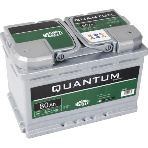 Batteria auto Magneti Marelli, Quantum Energy, 80Ah, per impianto elettrico auto.